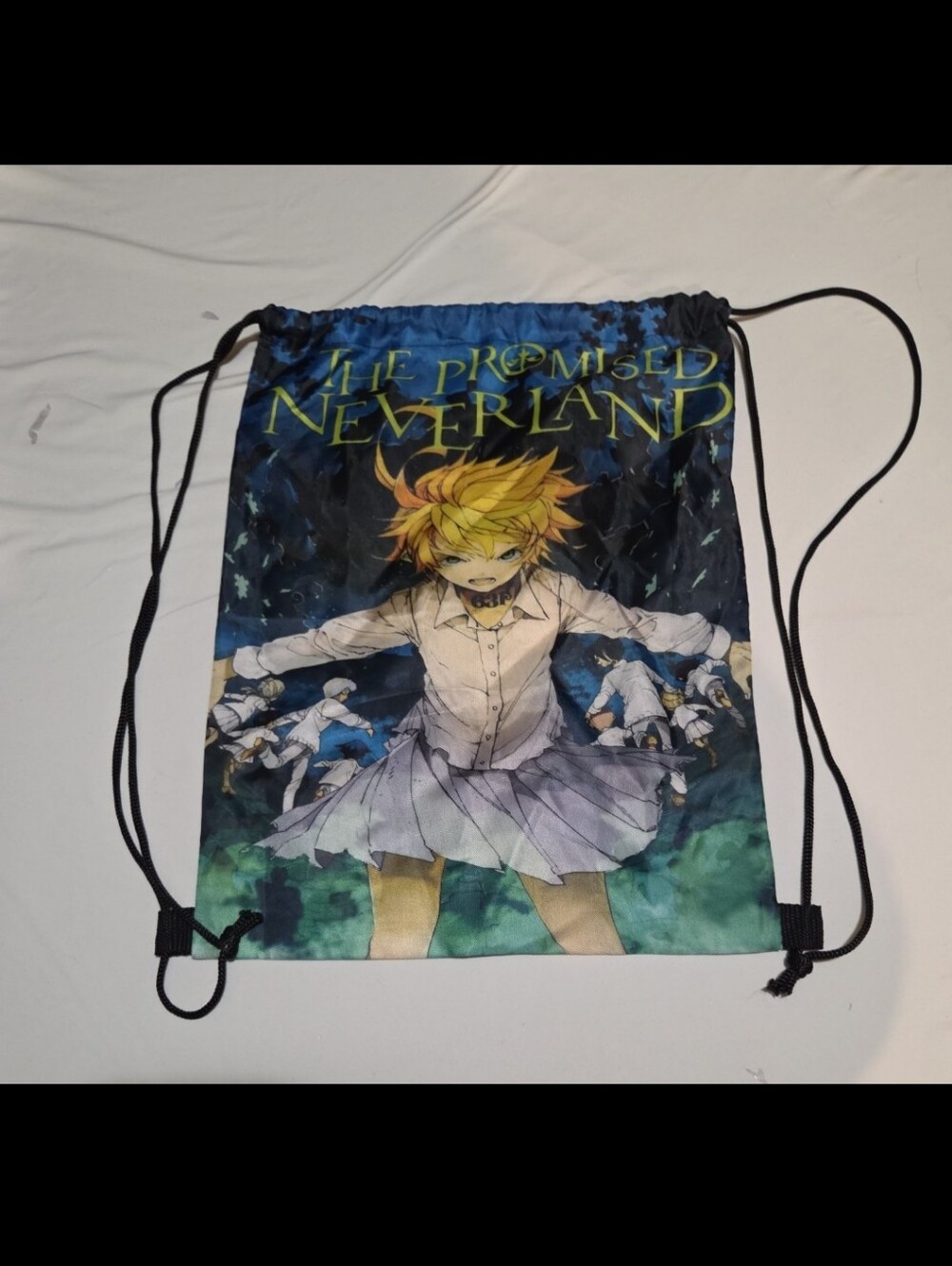 The promised neverland 16x13 inch anime drawstring bag #11